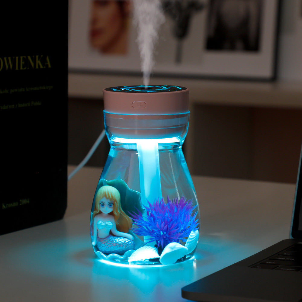 Mermaid Humidifier Usb Household Desk Mute