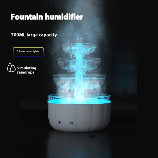 Fountain Water Drop Humidifier Home Office Aroma Diffuser