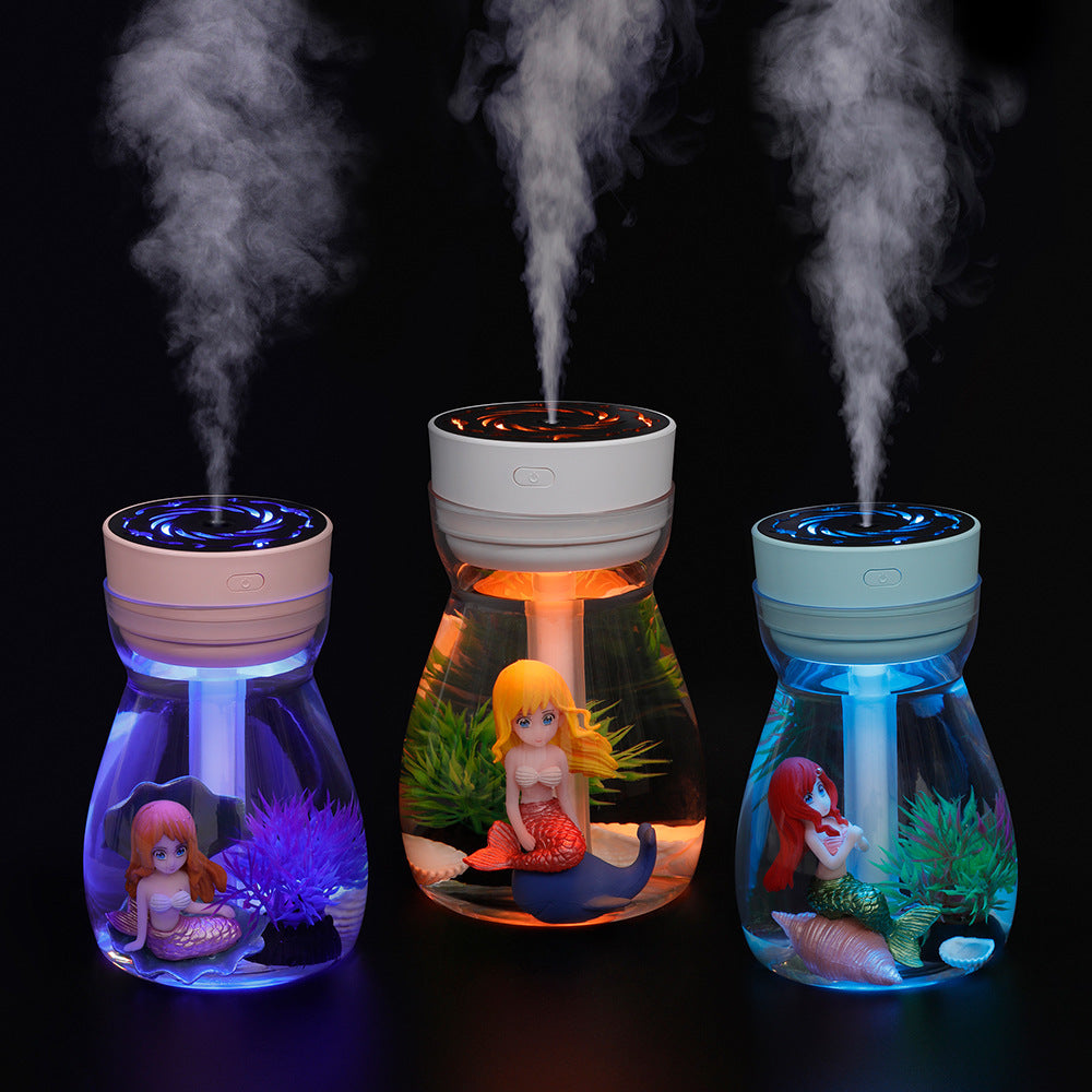 Mermaid Humidifier Usb Household Desk Mute