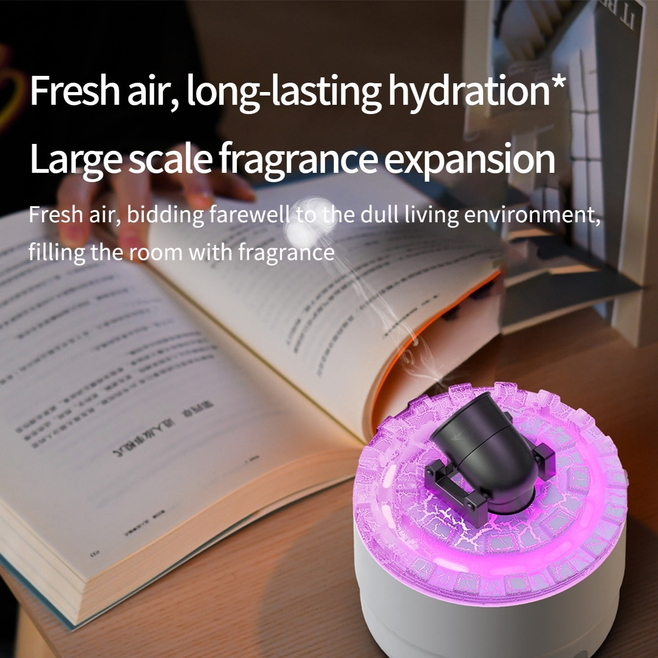 Lava Crack Humidifier Hotel Essential Oil Ultrasonic Fragrance Diffuser Aerosol Vaporizer